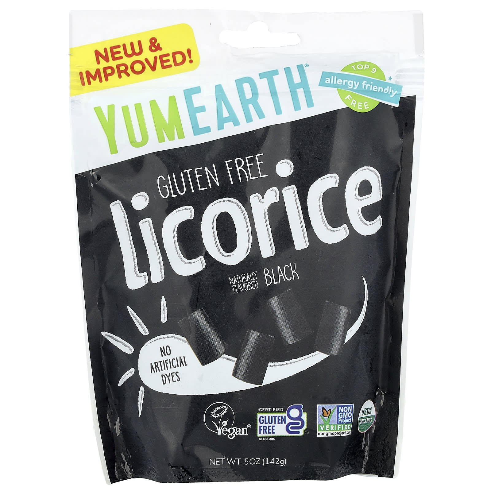 Yum Earth GF Licorice 142g