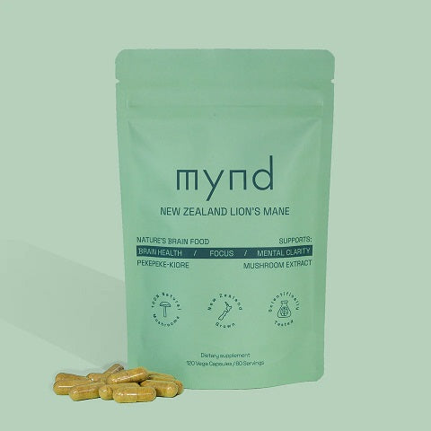 mynd NZ Lion's Mane capsules 60's