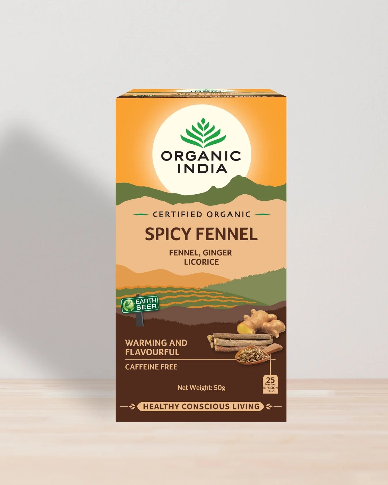 Organic India Spicy Fennel Tea 25's