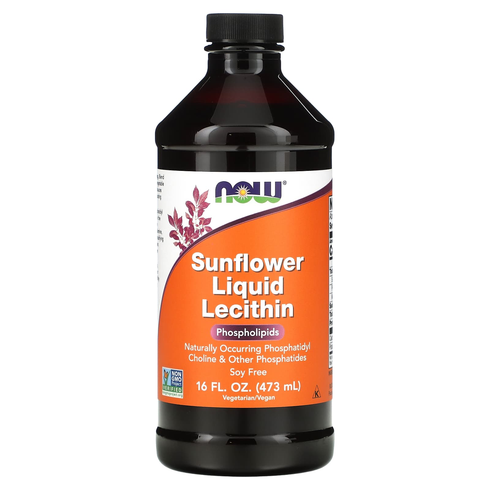Now Sunflower Liquid Lecithin 473ml