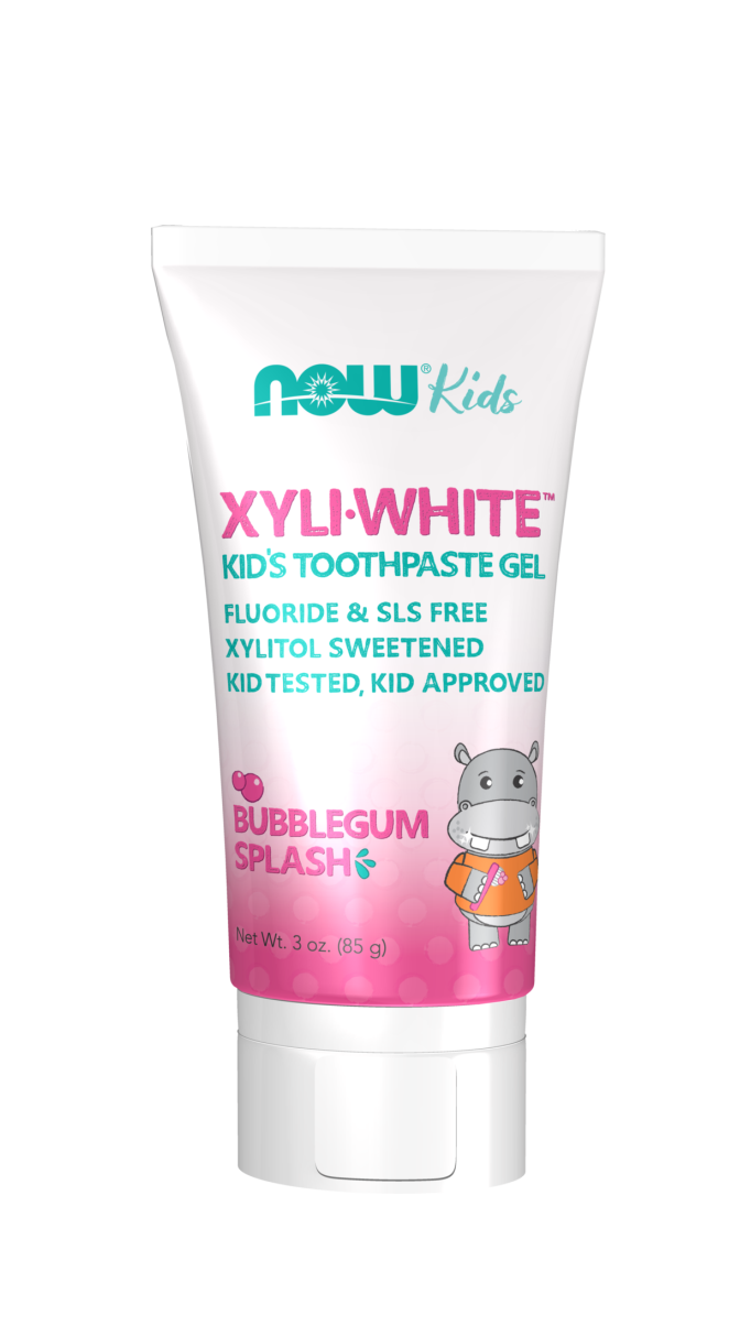 Now Xyli-White Bubblegum Splash Toothpaste Kids | ComplEat Wellness