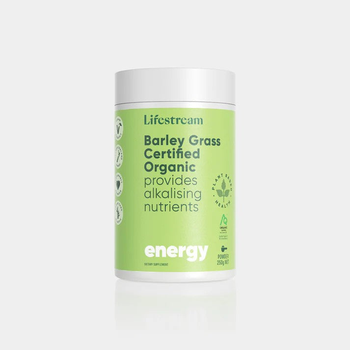 Lifestream - Barley Grass Certified Organic 250g powder