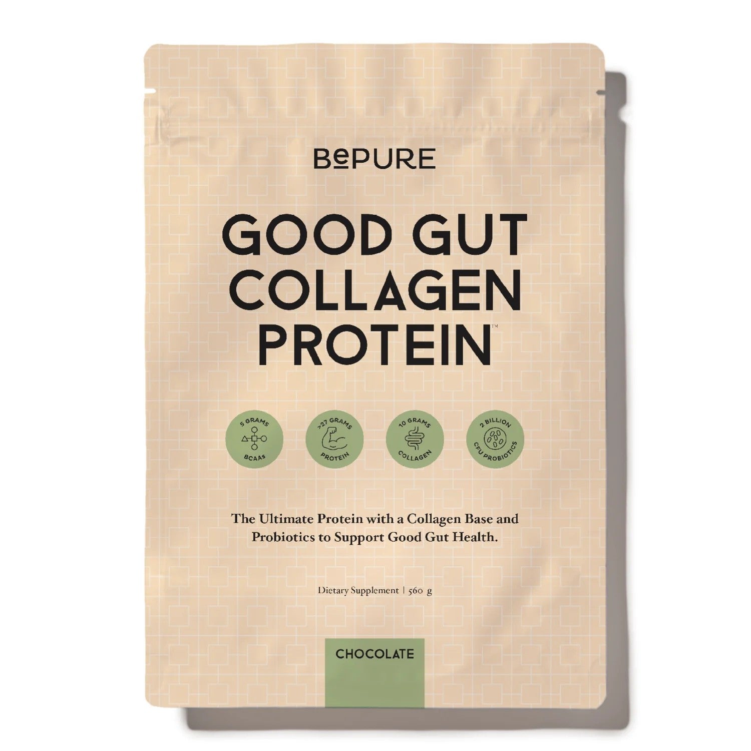 BePURE - Good Gut Protein - Chocolate 536g pouch