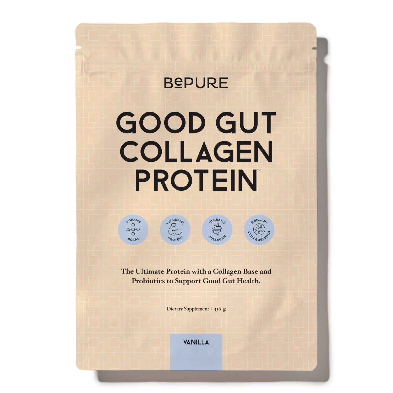 BePURE - Good Gut Protein - Vanilla 536g pouch