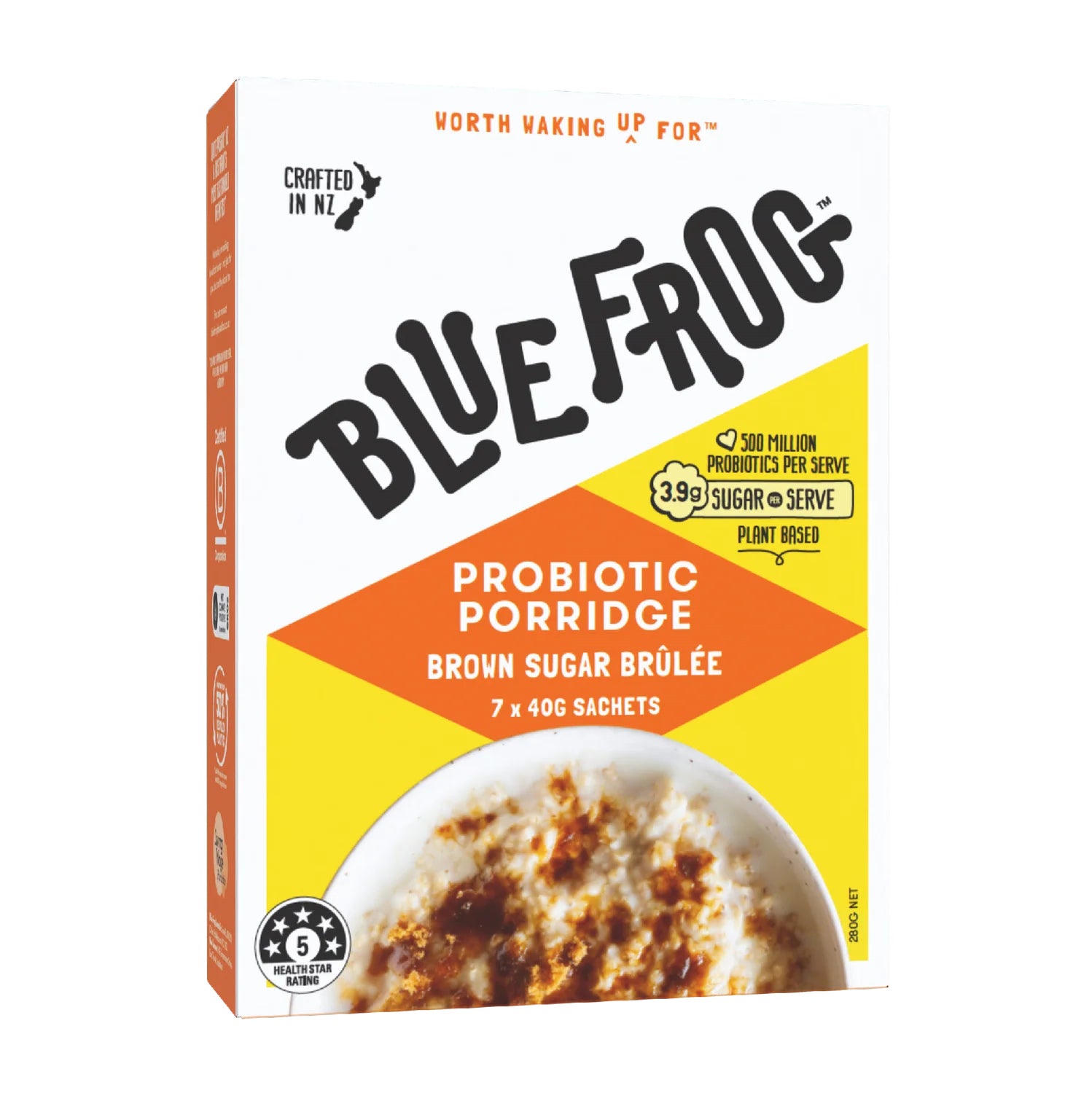Blue Frog Porridge Brown Sugar Brulee