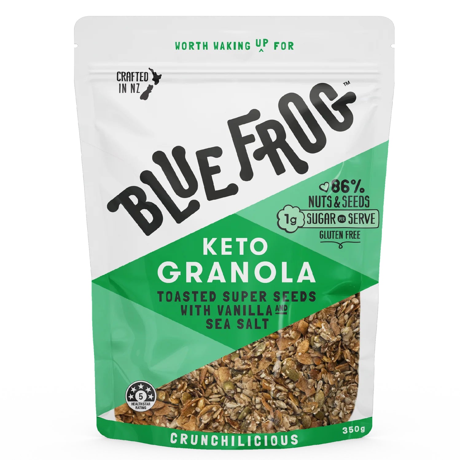 Blue Frog Keto Granola Toasted Seeds Vanilla Sea Salt 350g