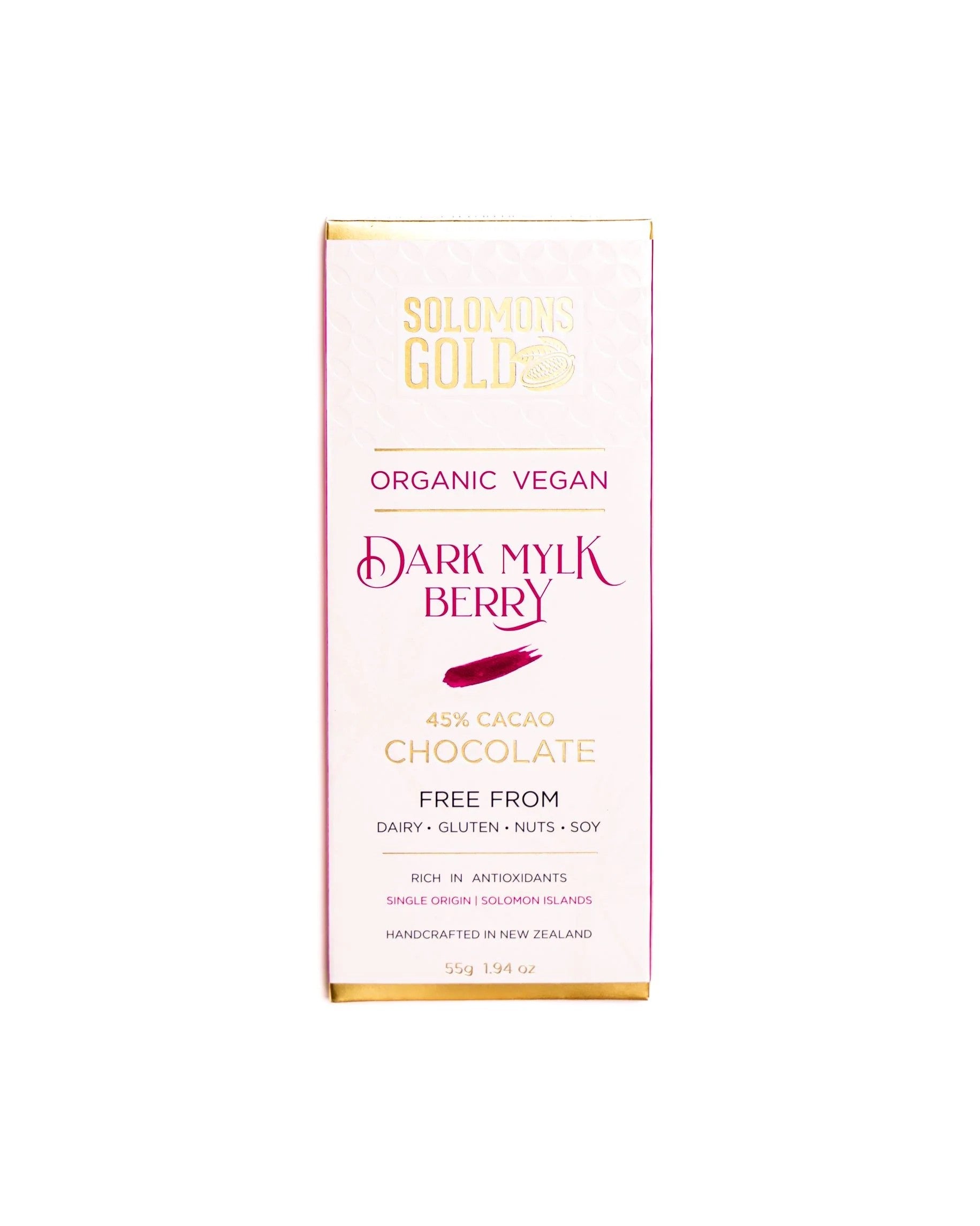 Solomons Gold Dark Mylk Berry 55g