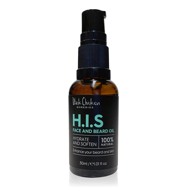 Black Chicken Face & Beard Oil 30ml