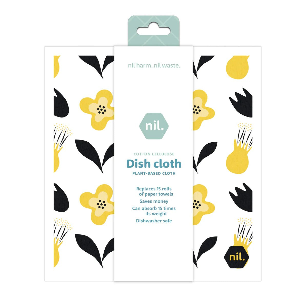 Nil Eco Dish Cloth - Yellow Flower