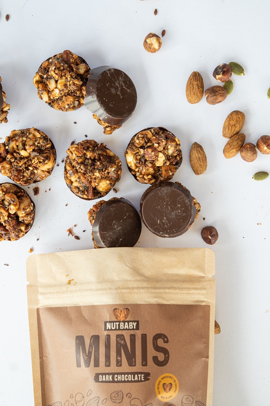 Nutbaby - Minis Dark Chocolate Minis Bag 8's