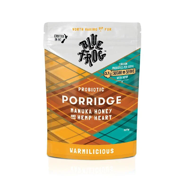 Blue Frog Probiotic Porridge - Manuka honey and Hemp Heart 360g
