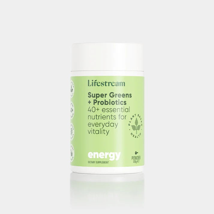 Lifestream - Super Greens + Probiotics Powder 120g