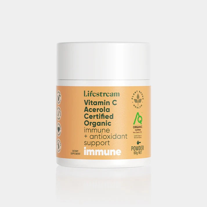 Lifestream - Vitamin C Acerola Certified Organic 60g Powder