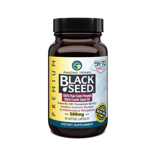 Amazing Herbs - Black Cumin Seed Oil 500mg 90's