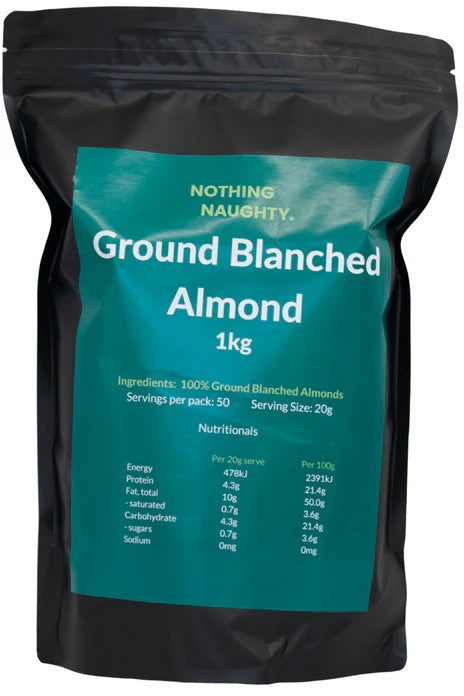 Nothing Naughty Ground Blanched Almonds 1Kg