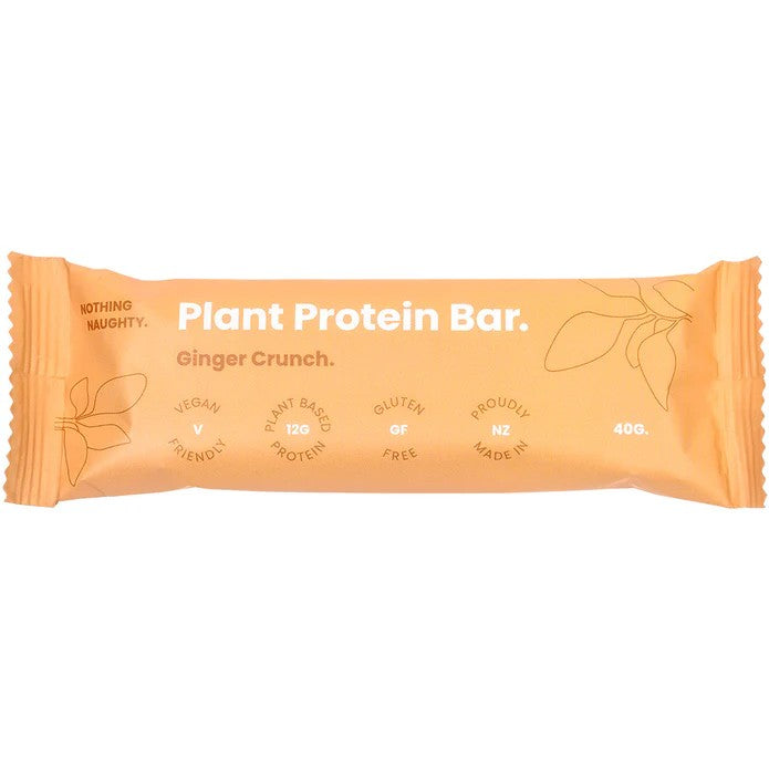 Nothing Naughty Plant Protein Bar - Ginger Crunch 40g