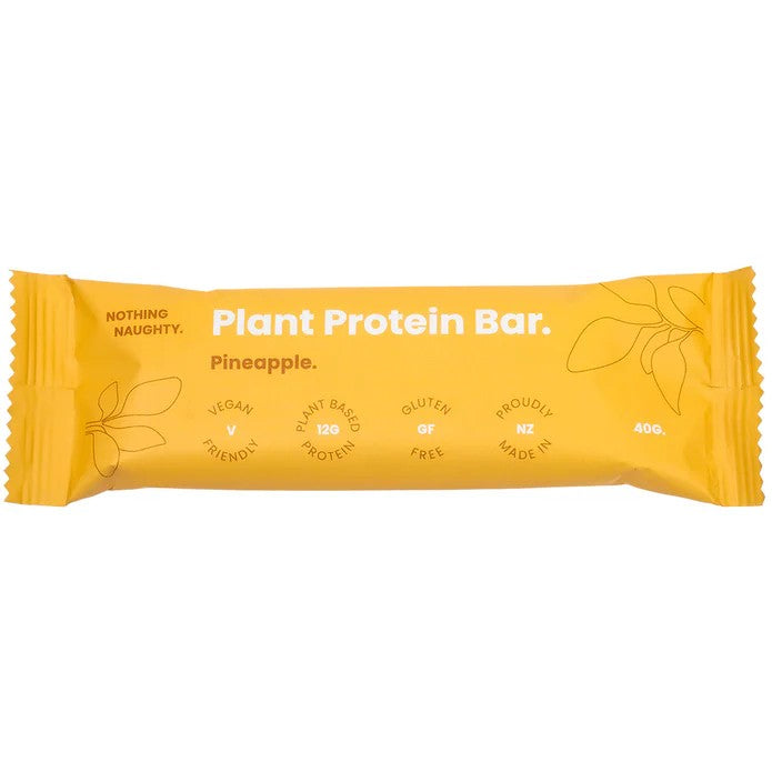 Nothing Naughty Plant Protein Bar - Pineapple 40g