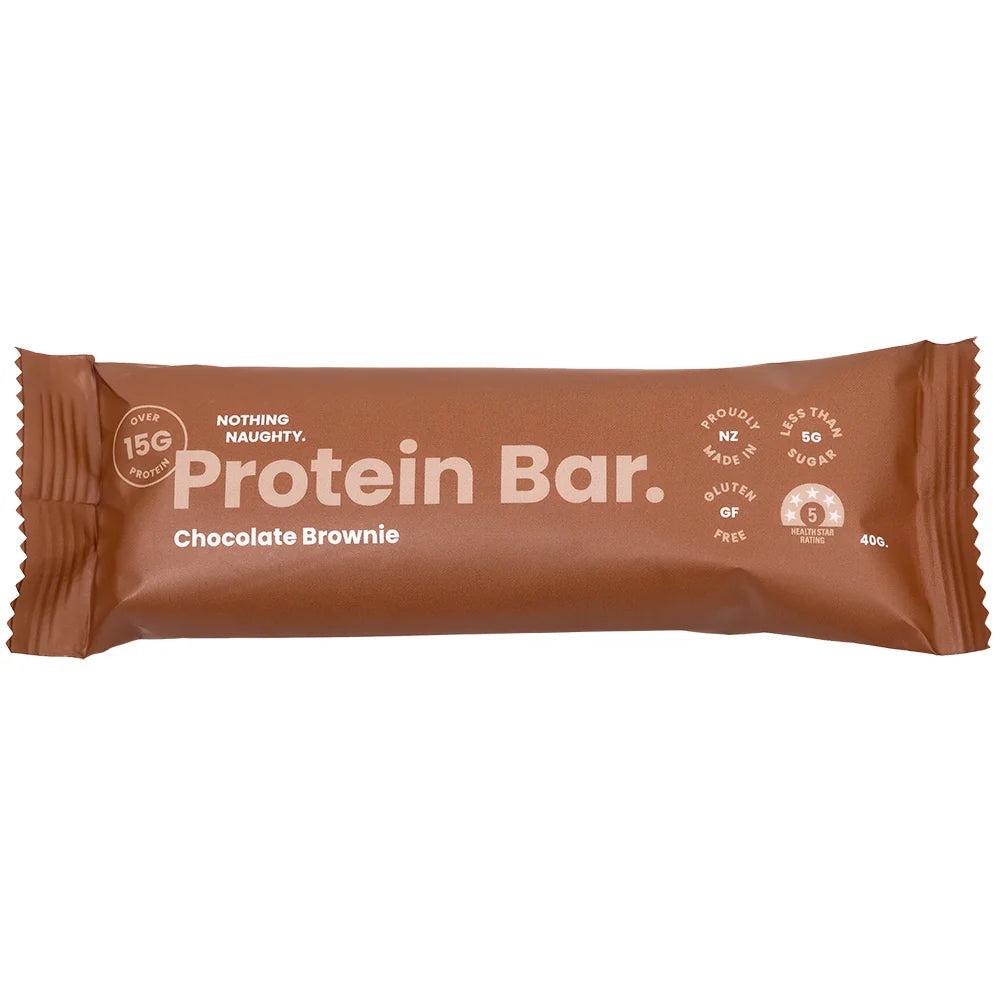 Nothing Naughty Whey Protein Bar - Chocolate Brownie 40g