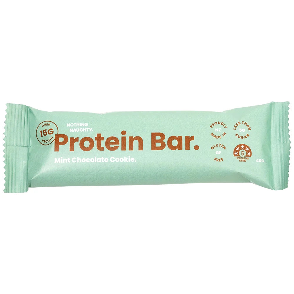 Nothing Naughty Whey Protein Bar - Mint Chocolate Cookie 40g