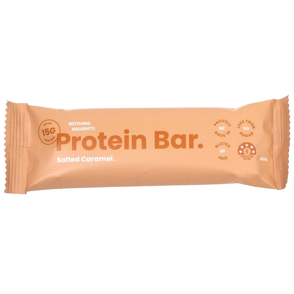 Nothing Naughty Whey Protein Bar - Salted Caramel 40g