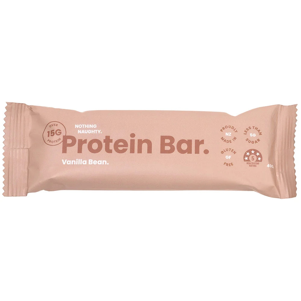 Nothing Naughty Whey Protein Bar - Vanilla Bean 40g