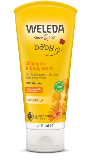 Weleda Calendula Shampoo & Body Wash 200ml