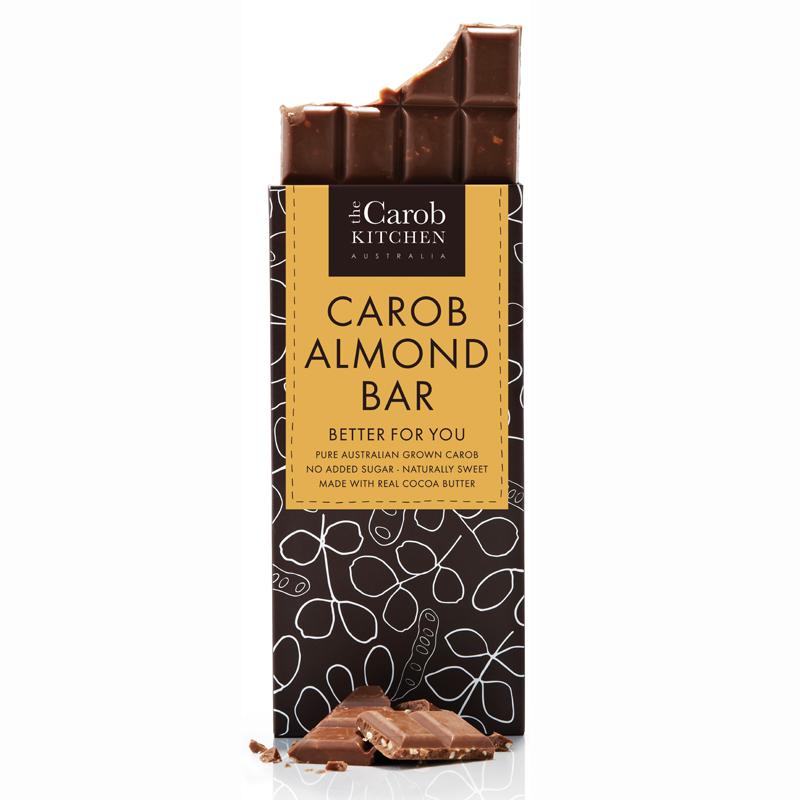 Carob Almond Bar 80g - the carob kitchen
