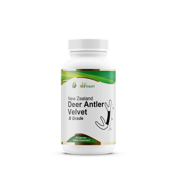 Pure Vitality Deer Antler Velvet - B Grade - 60 caps