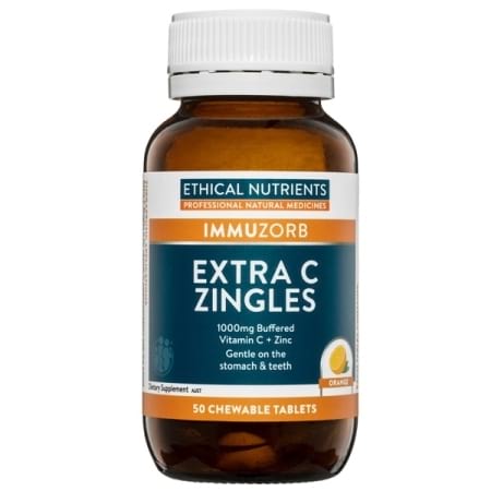 Ethical Nutrients - Exta C Zingles Orange 50 chewable tablets