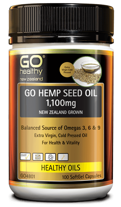 Go Healthy Hemp Seed Oil 1100mg - 100 caps