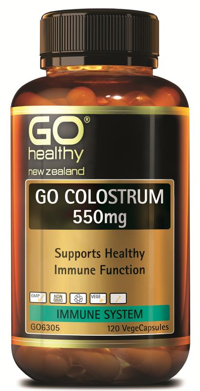 Go Healthy Colostrum Strawberry  550mg - 120 caps