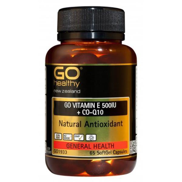 Go Healthy Vitamin E 500IU + Co-Q10 - 130 caps