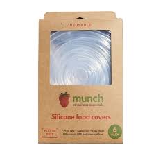 Munch Silicone Food Covers - 6 pack