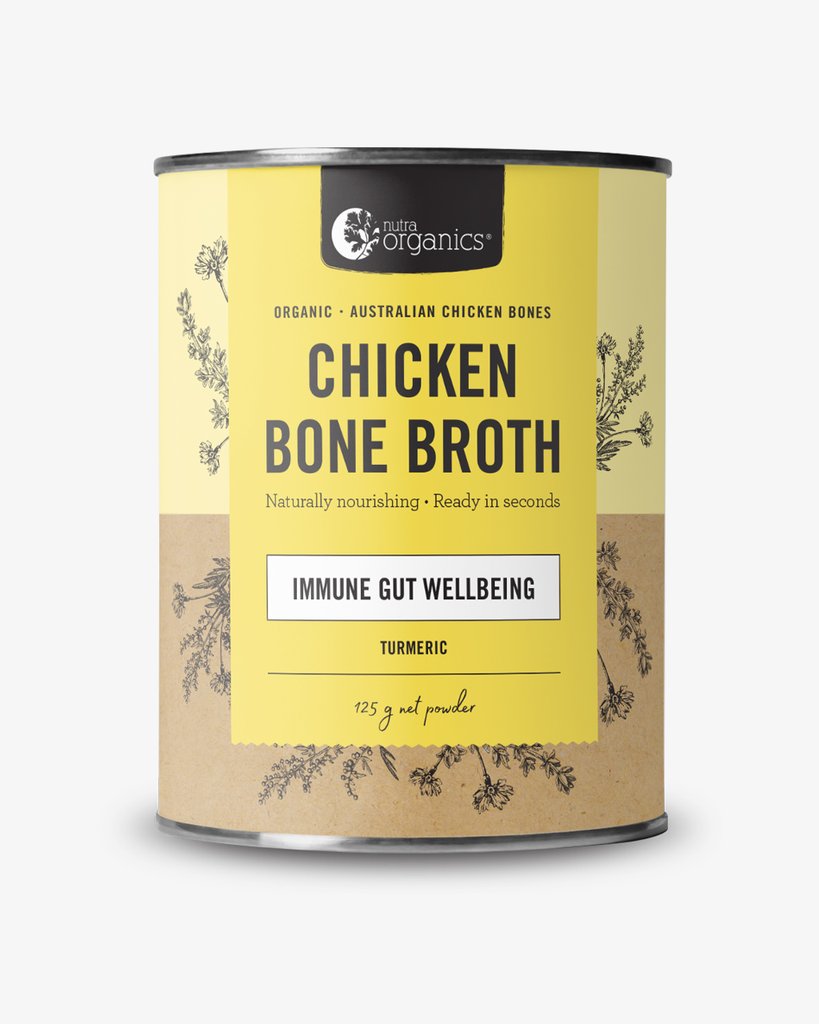 Nutra Organics Chicken BONE BROTH - Turmeric 125g