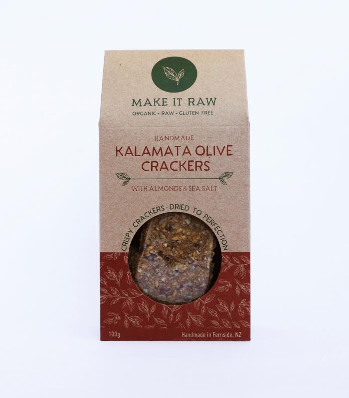 Make it Raw - Kalamata Olive Crackers 100g