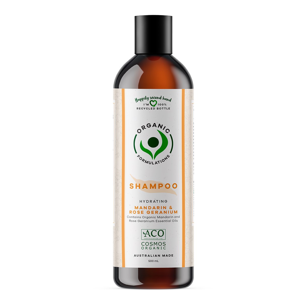 Organic Formulations Shampoo - Hydrating Mandarin Rose Geranium