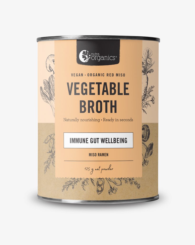 Nutra Organics Vegetable BROTH - Adaptogenic Mushrooms 125g