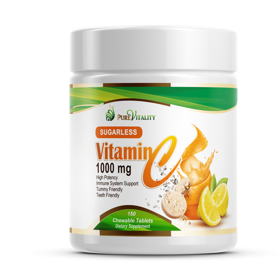 Pure Vitality Vitamin C 1000mg 150 chewable tablets